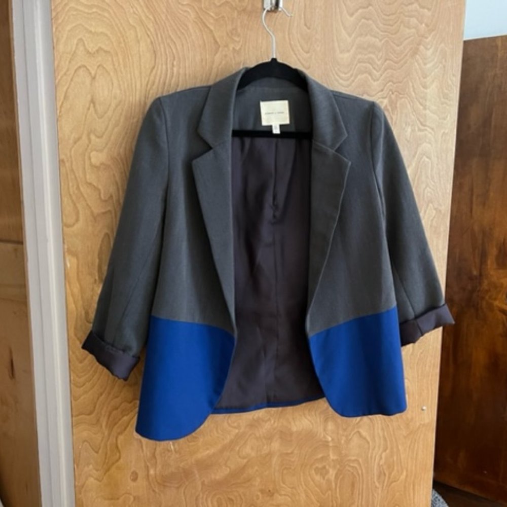 Anthropologie Silence And Noise Color Block Blazer - image 2